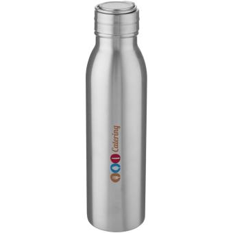 Harper 700 ml Sportflasche aus Edelstahl mit Metallschlaufe Silber