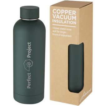 Spring 500 ml copper vacuum insulated bottle Green