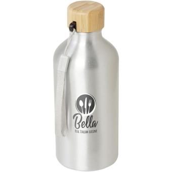 Malpeza 500 ml RCS-zertifizierte Wasserflasche aus recyceltem Aluminium Silber