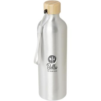 Malpeza 770 ml RCS-zertifizierte Wasserflasche aus recyceltem Aluminium Silber