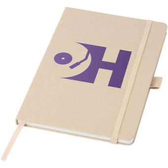 Honua A5 recycled paper notebook with recycled PET cover Oatmeal