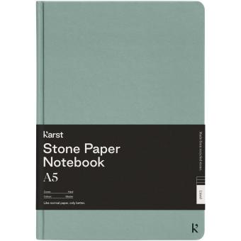 Karst® A5 stone paper hardcover notebook - lined Light blue