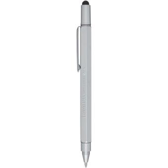 Dora recycled aluminium multifunctional pen Silver