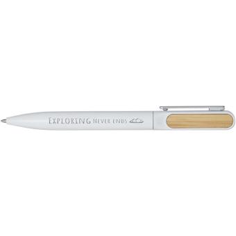 Blanca recycled aluminium ballpoint pen White