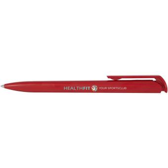 Lucia recycled plastic ballpoint pen Red