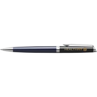 Hemisphere colour blocking ballpoint pen with palladium trim, blue Blue,black