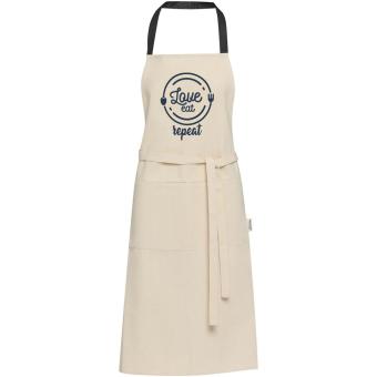 Nia 200 g/m² recycled cotton apron Black