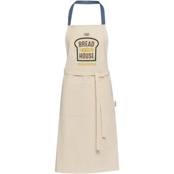 Nia 200 g/m² recycled cotton apron Skyblue