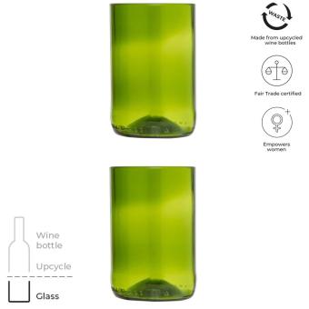 Originalhome 280 ml Trinkglas Set Grün