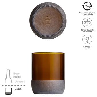 Originalhome 160 ml Trinkglas Set Braun