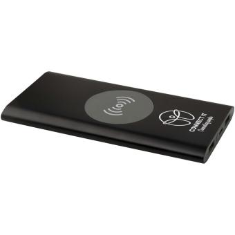 Juice 8000 mAh Type-C recycled aluminium wireless power bank Black