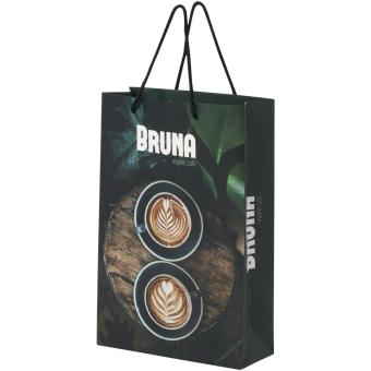 Handmade 170 g/m2 integra paper bag with plastic handles - large 