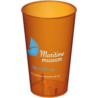 Arena 375 ml plastic tumbler Transparent orange