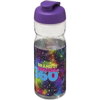 H2O Active® Base Tritan™ 650 ml flip lid sport bottle Transparent lila