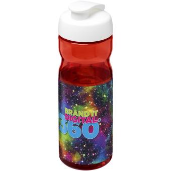 H2O Active® Base Tritan™ 650 ml Sportflasche mit Klappdeckel Rot/weiß