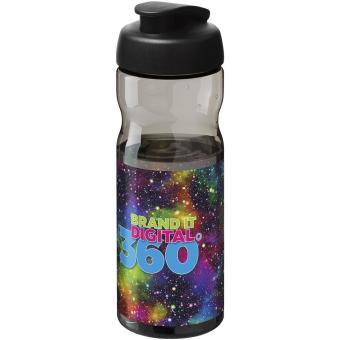 H2O Active® Base Tritan™ 650 ml Sportflasche mit Klappdeckel, schwarz Schwarz,kohle