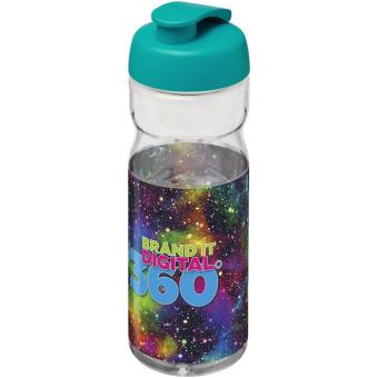 H2O Active® Base Tritan™ 650 ml Sportflasche mit Klappdeckel Transparent hellblau