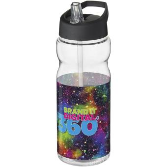 H2O Active® Base Tritan™ 650 ml Sportflasche mit Ausgussdeckel Transparent schwarz