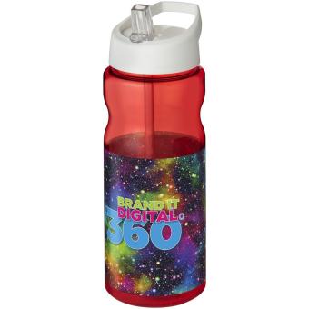 H2O Active® Base Tritan™ 650 ml Sportflasche mit Ausgussdeckel Rot/weiß