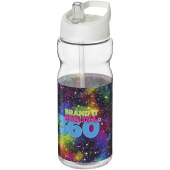 H2O Active® Base Tritan™ 650 ml Sportflasche mit Ausgussdeckel Transparent weiß