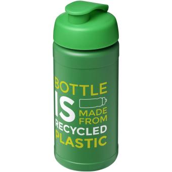 Baseline 500 ml recycled sport bottle with flip lid, nature Nature,green