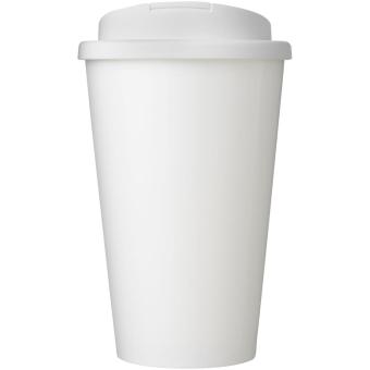 Brite-Americano® Eco 350 ml spill-proof insulated tumbler White