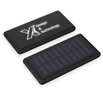 SCX.design P30 8000 mAh light-up solar power bank Black