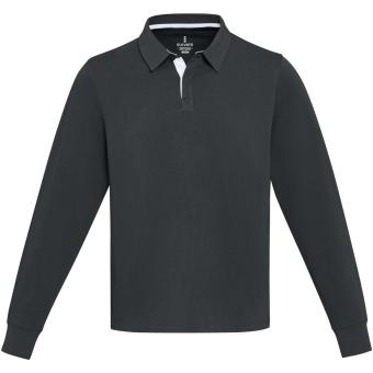 Clyde Rugby Polo Sweatshirt Unisex, schwarz Schwarz | XS