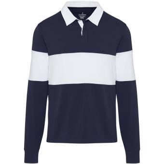 Clyde Rugby Polo Sweatshirt Unisex, navy weiss Navy weiss | XS