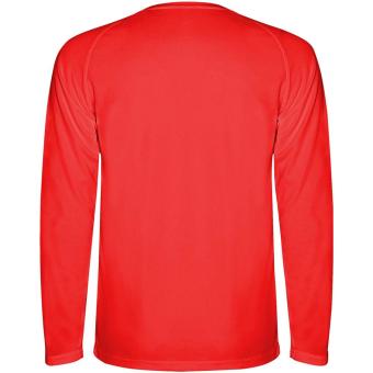 Montecarlo Langarm-Sport-Shirt für Kinder, rot Rot | 4