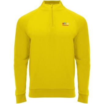 Epiro long sleeve kids quarter zip sweatshirt, yellow Yellow | 4