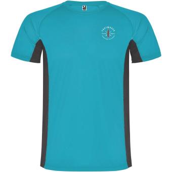 Shanghai short sleeve kids sports t-shirt, turquoise, dark lead Turquoise, dark lead | 4