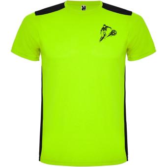 Detroit short sleeve kids sports t-shirt, lime,black Lime,black | 4