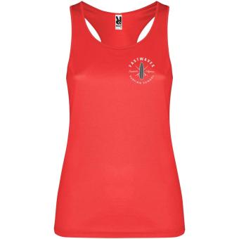 Shura women's sports vest, red Red | L