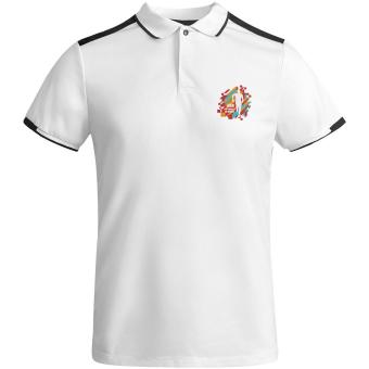 Tamil Sport Poloshirt für Herren, weiß/schwarz Weiß/schwarz | L