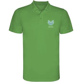 Monzha short sleeve men's sports polo, fern green Fern green | L