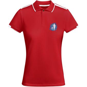 Tamil Sport Poloshirt für Damen, rot/weiß Rot/weiß | L