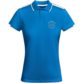 Tamil short sleeve women's sports polo, dark blue Dark blue | L