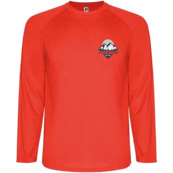 Montecarlo long sleeve men's sports t-shirt, red Red | L