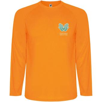 Montecarlo Langarm Sport-Shirt für Männer, Fluor Orange Fluor Orange | L