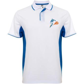 Montmelo Sport Poloshirt Unisex, weiß/königsblau Weiß/königsblau | L