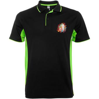 Montmelo Sport Poloshirt Unisex, schwarz, limone Schwarz, limone | L