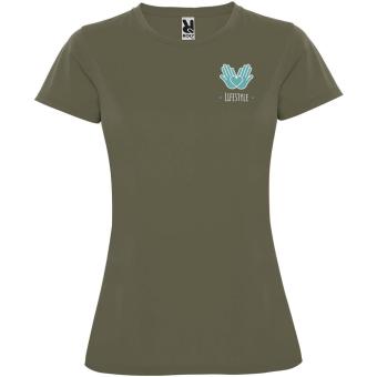 Montecarlo short sleeve women's sports t-shirt, military green Military green | L