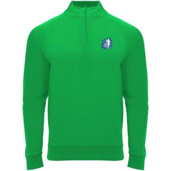 Epiro long sleeve unisex quarter zip sweatshirt, fern green Fern green | L