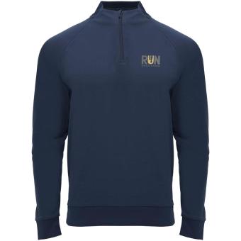 Epiro long sleeve unisex quarter zip sweatshirt, navy Navy | L