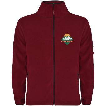 Luciane men's full zip fleece jacket, garnet Garnet | L