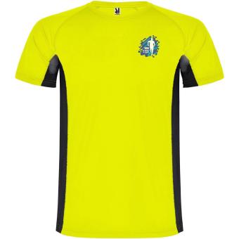 Shanghai short sleeve men's sports t-shirt, yellow Yellow | L