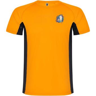 Shanghai short sleeve men's sports t-shirt, orange Orange | L