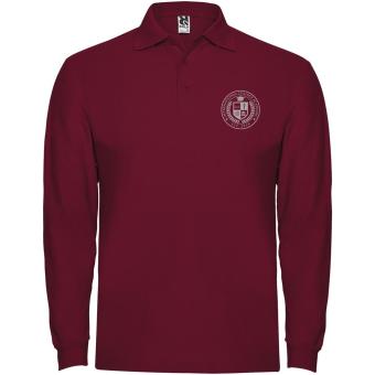 Estrella Langarm Poloshirt für Herren, Granat Granat | 3XL