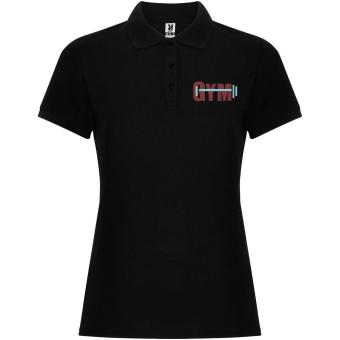 Pegaso Premium short sleeve women's polo, black Black | L